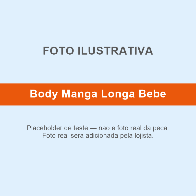 Body Manga Longa Bebê